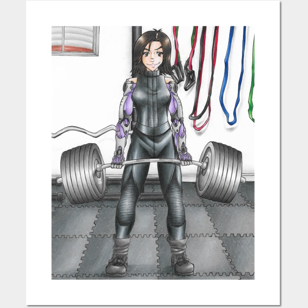 Deadlift Alita Wall Art by KranberriJam